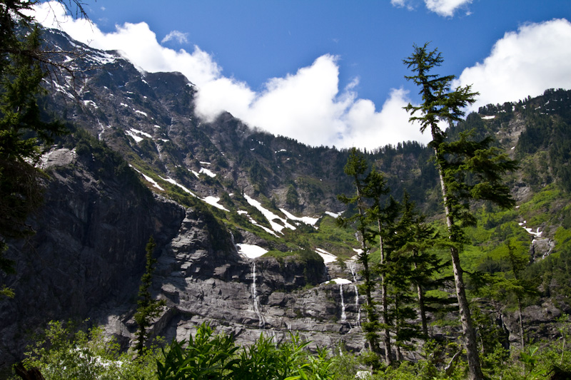 Waterfalls On Big Four Mountain